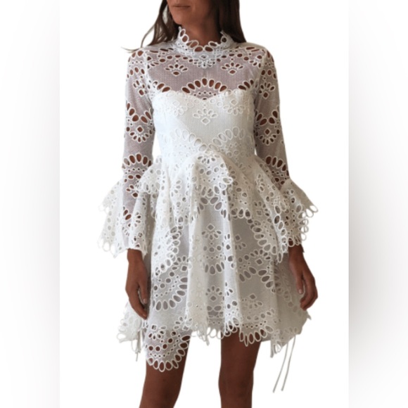 Beulah Dresses & Skirts - Beulah White eyelet lace dress